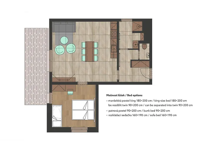 Aparthotel Hraničná S Privátním Wellness Bedřichov